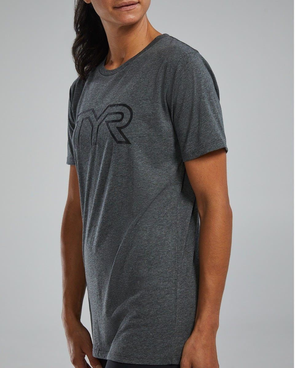 Unisex Ultrasoft Lightweight Tri Blend Tech Tee - Big Logo