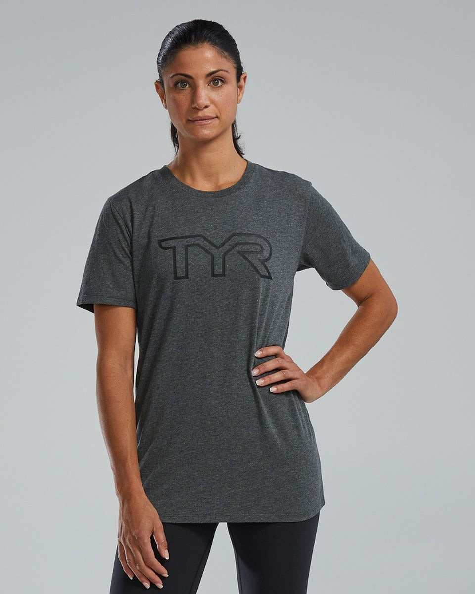 Unisex Ultrasoft Lightweight Tri Blend Tech Tee - Big Logo