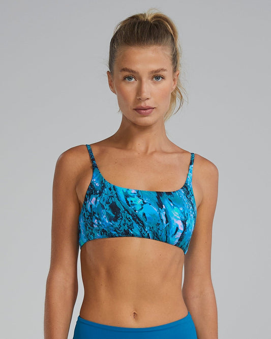 Women's Nia scoop neck Bikini Top Prismatic
