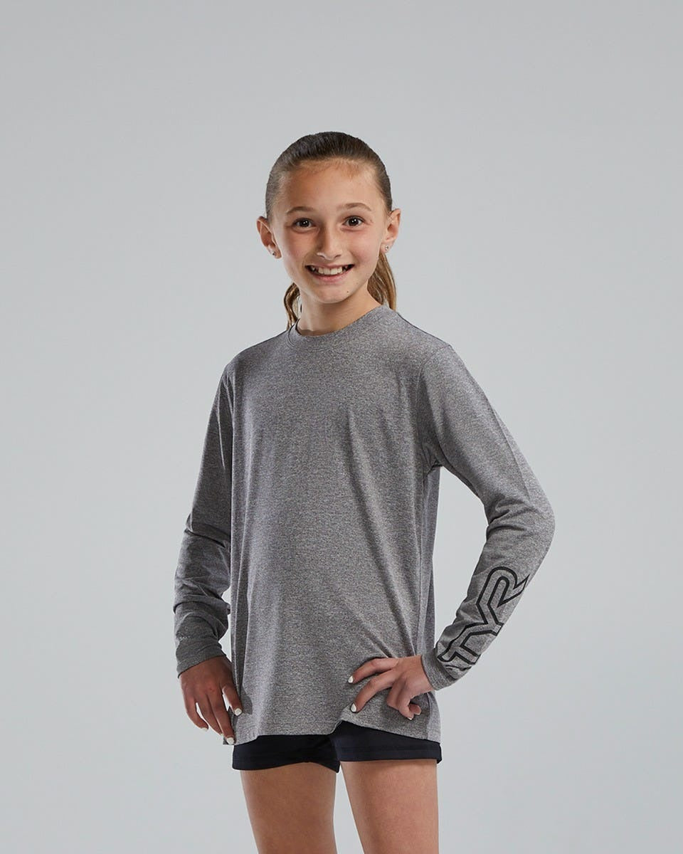 SunDefenseTM Kids' Long Sleeve Crew - Solid