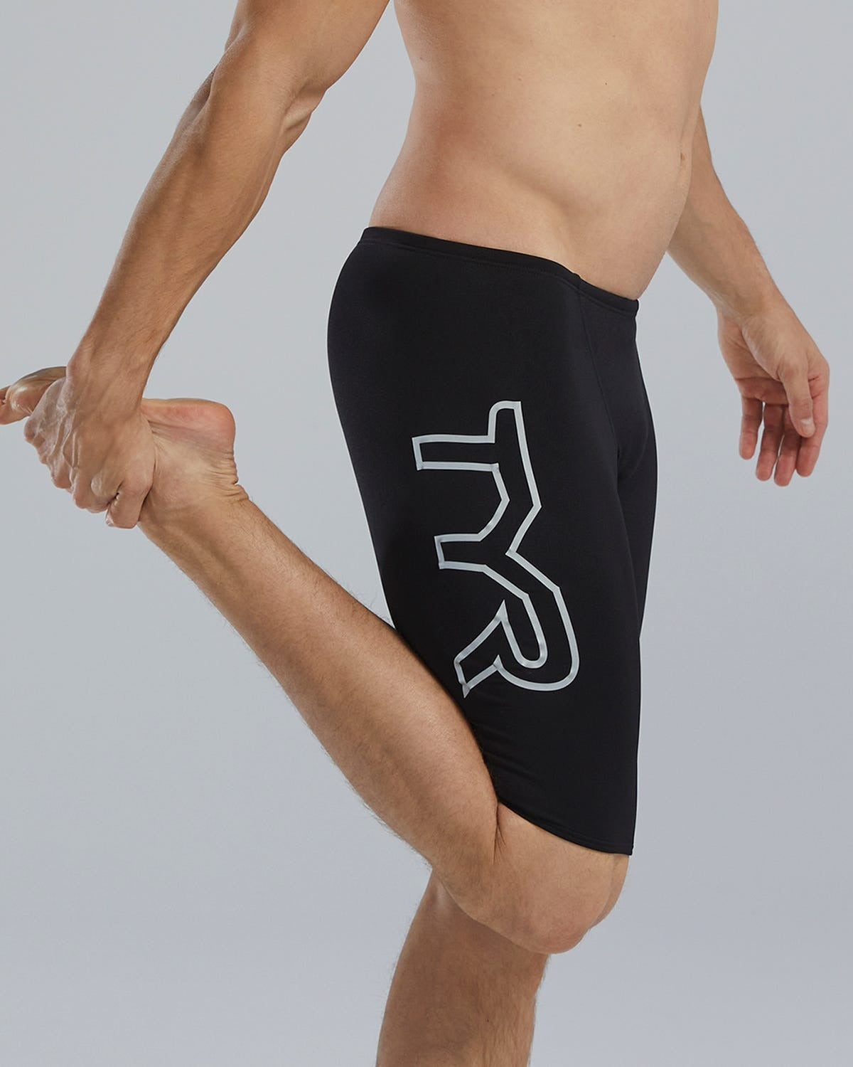 Durafast Elite® Men's Large Logo Jammer Swimsuit - Solid