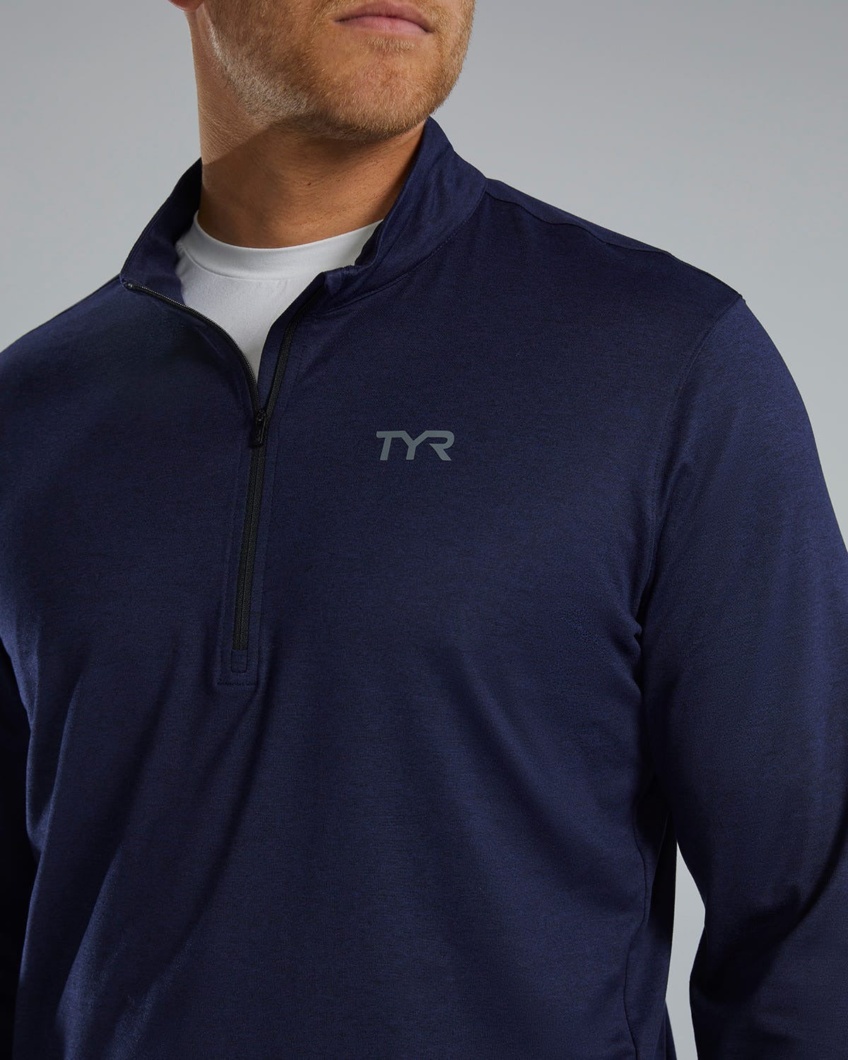 Men's SLSTM Long Sleeve1⁄4 Zip- Solid