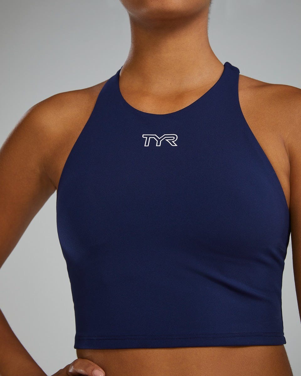 Joule EliteTM Cropped High Neck Sports Bra