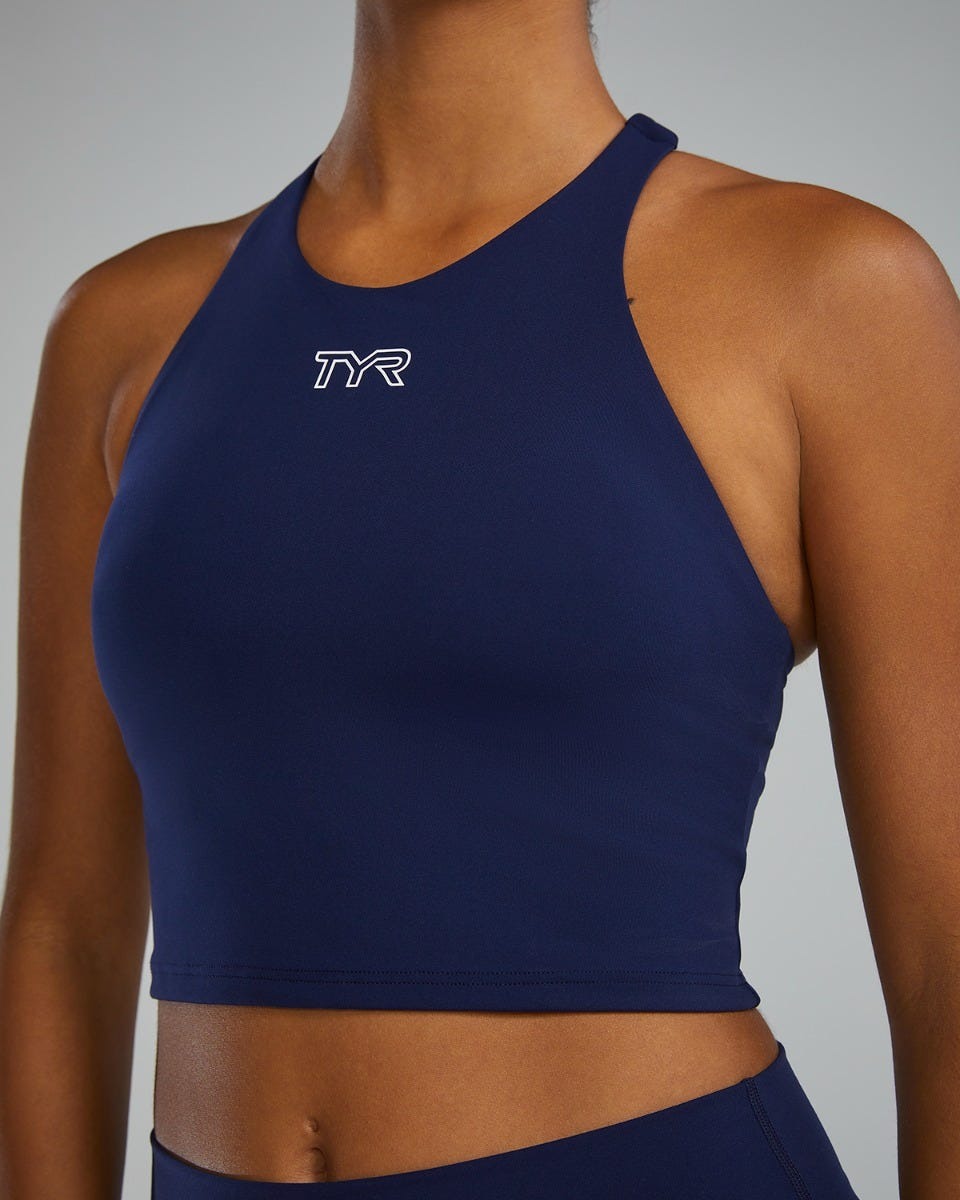 Joule EliteTM Cropped High Neck Sports Bra