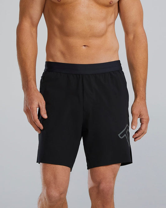 HydrosphereTM Men's Lined 7" Unbroken Big Logo Shorts - Solid