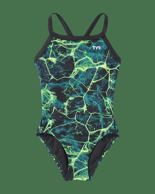 Durafast Elite® Girl's Diamondfit Swimsuit - Synapse