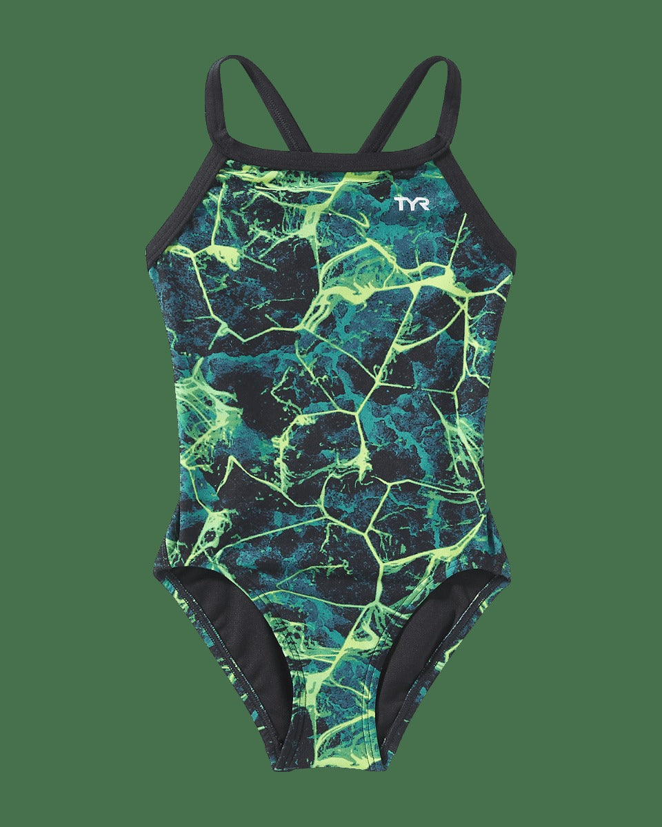 Durafast Elite® Girl's Diamondfit Swimsuit - Synapse