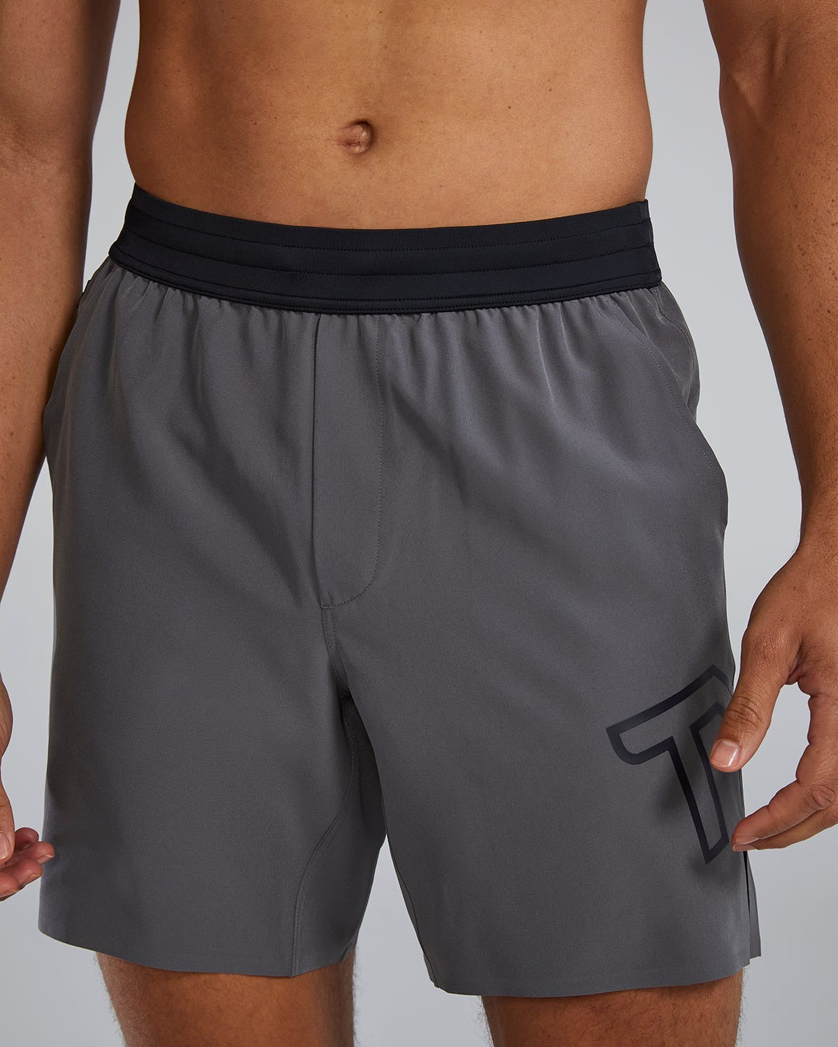 HydrosphereTM Men's Unlined 7" Unbroken Big Logo Shorts - Solid