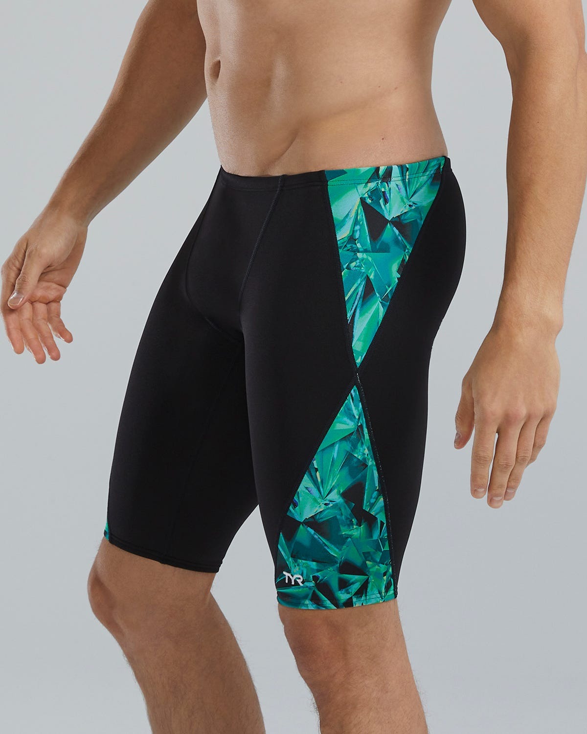 Durafast Elite® Men's Blade Splice Jammer Swimsuit - Crystalized