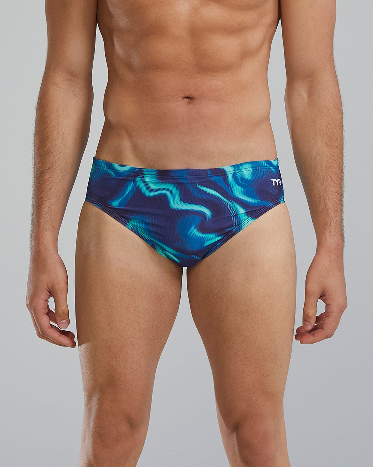 Durafast Elite® Men's Brief Swimsuit - Waveform