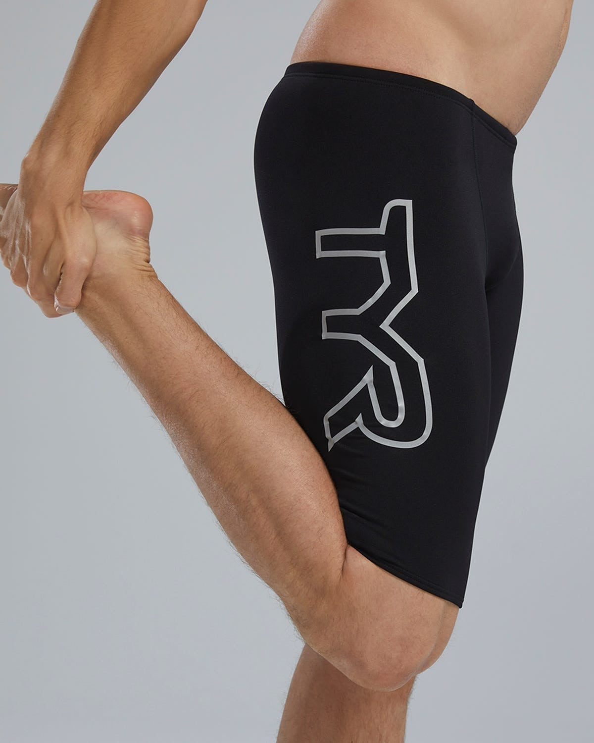 Durafast Elite® Men's Large Logo Jammer Swimsuit - Solid