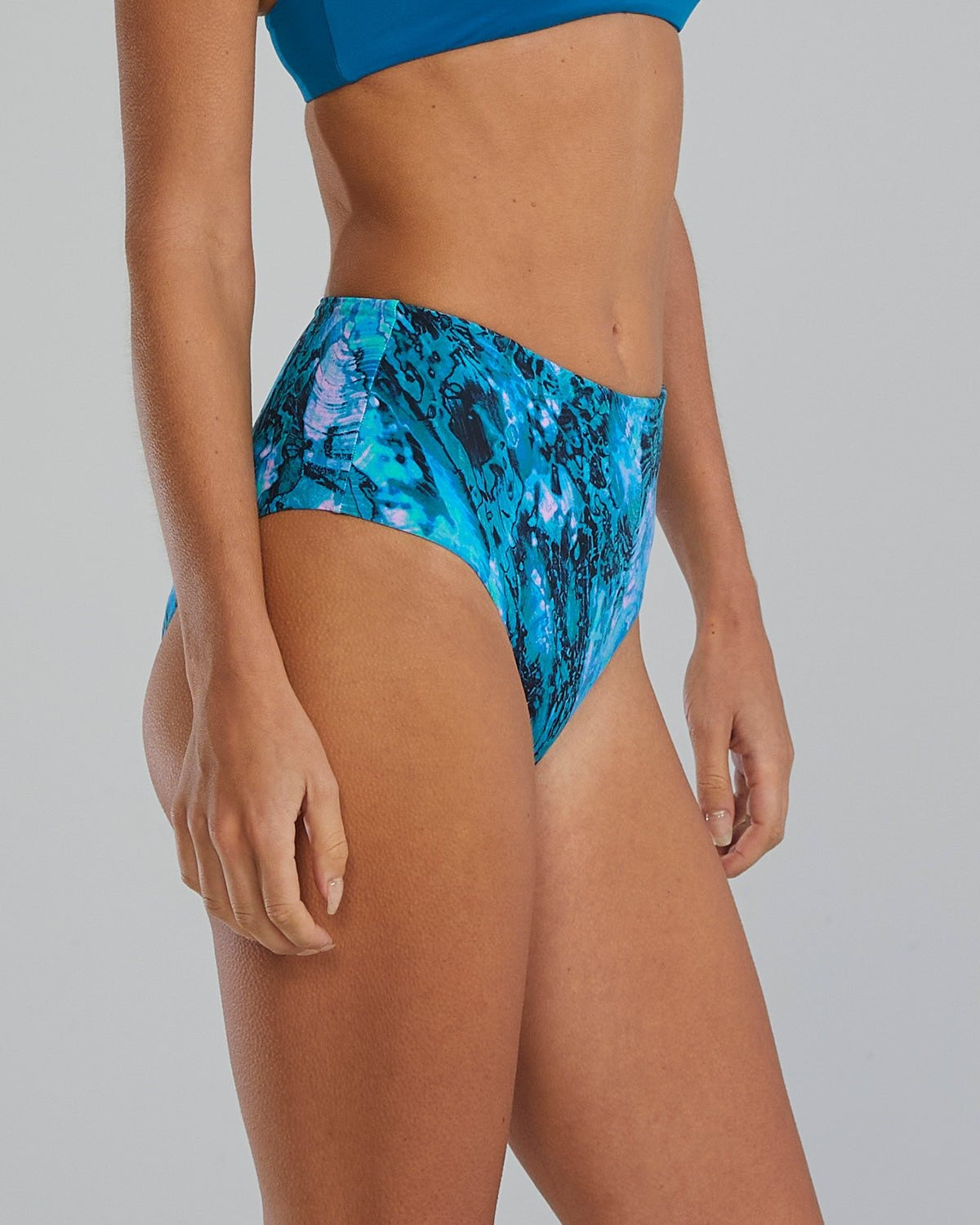 Women's Arielle High Waisted Bikini Bottoms Prismatic
