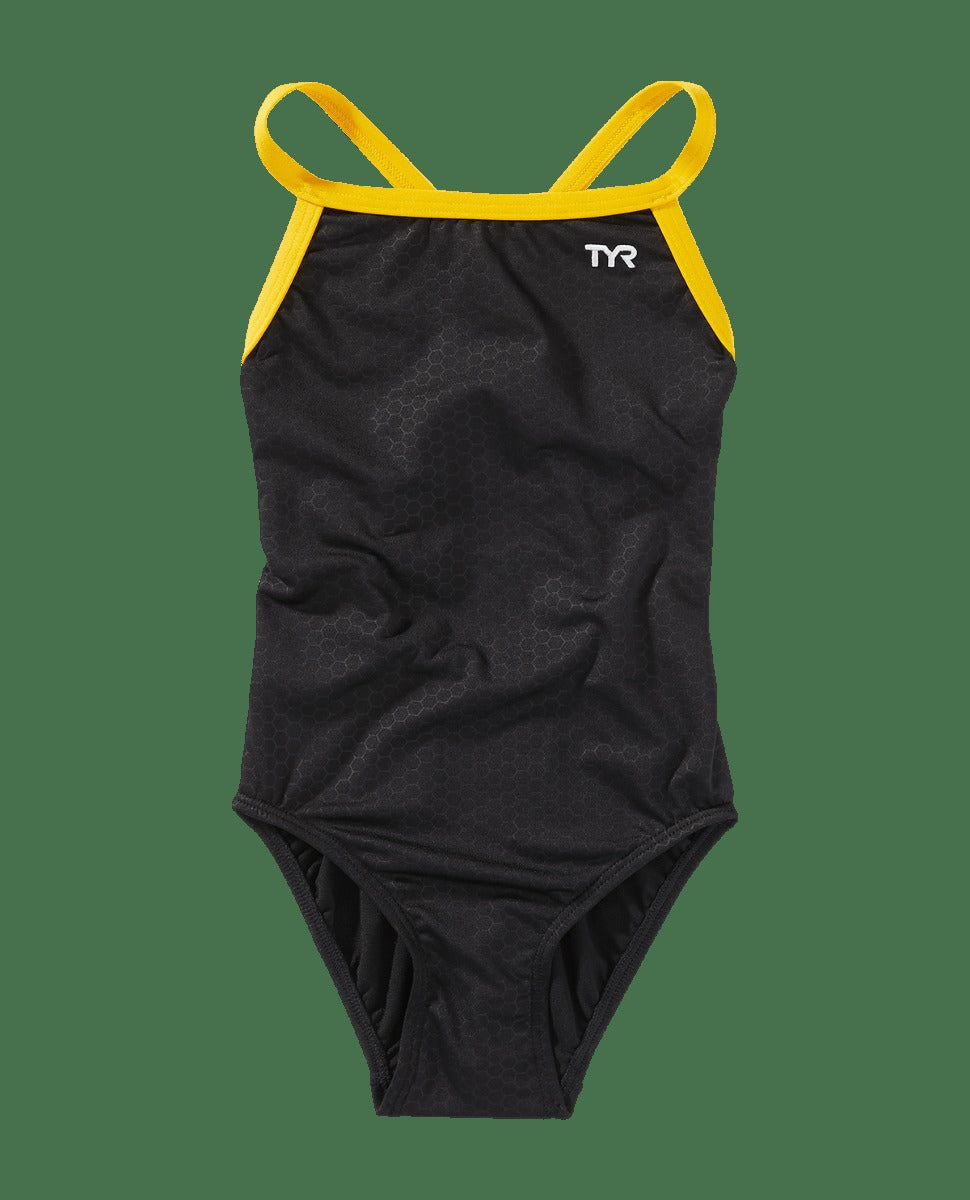 Durafast Elite® Girl's Diamondfit Swimsuit - Hexa