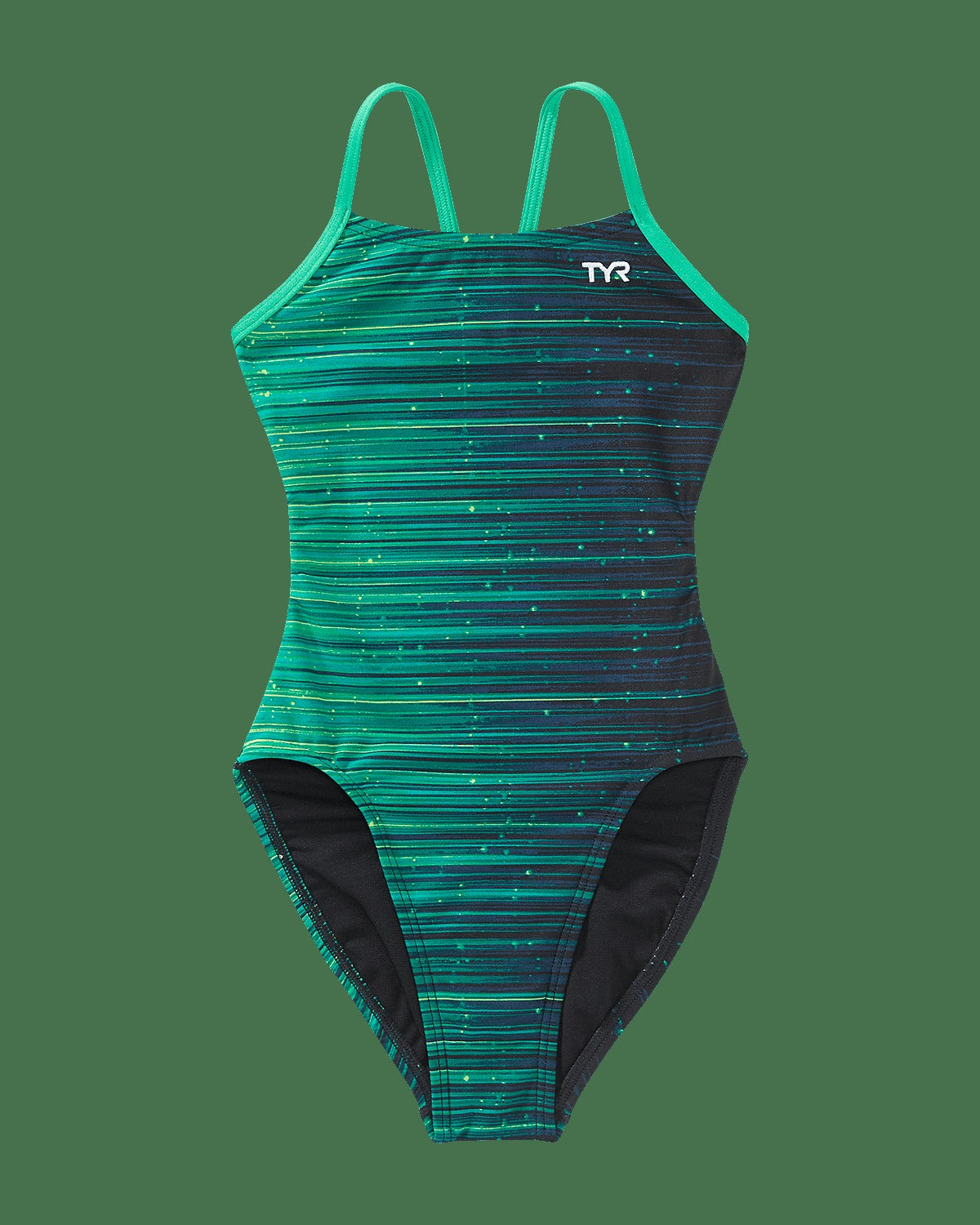 Durafast Elite® Girl's Cutoutfit Swimsuit - Speedwarp