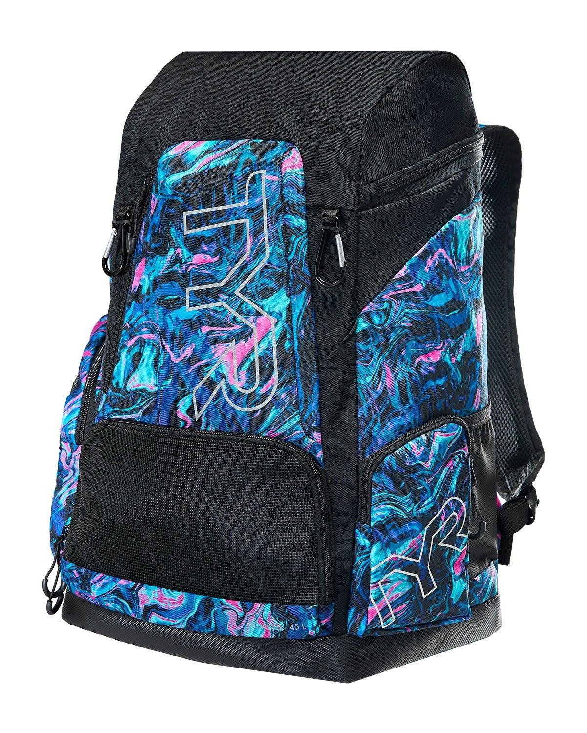 Alliance 45L Printed Backpack - Blue/Pink