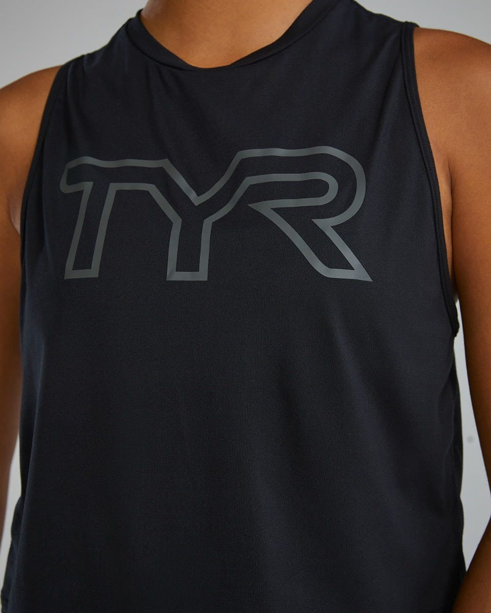 ClimaDryTM Women's Cropped Tech Tank - Solid / Heather