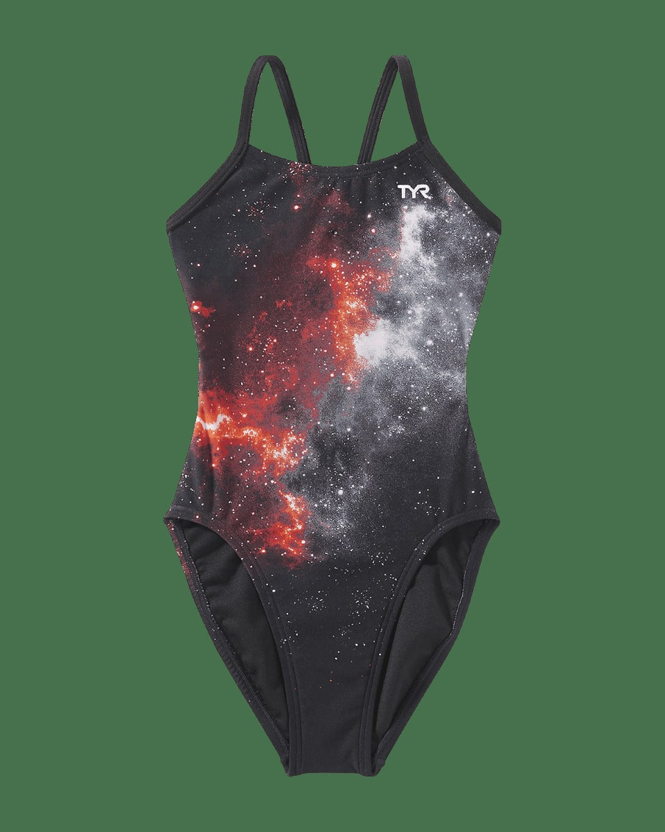 Durafast Elite® Girl's Cutoutfit Swimsuit - Starborne