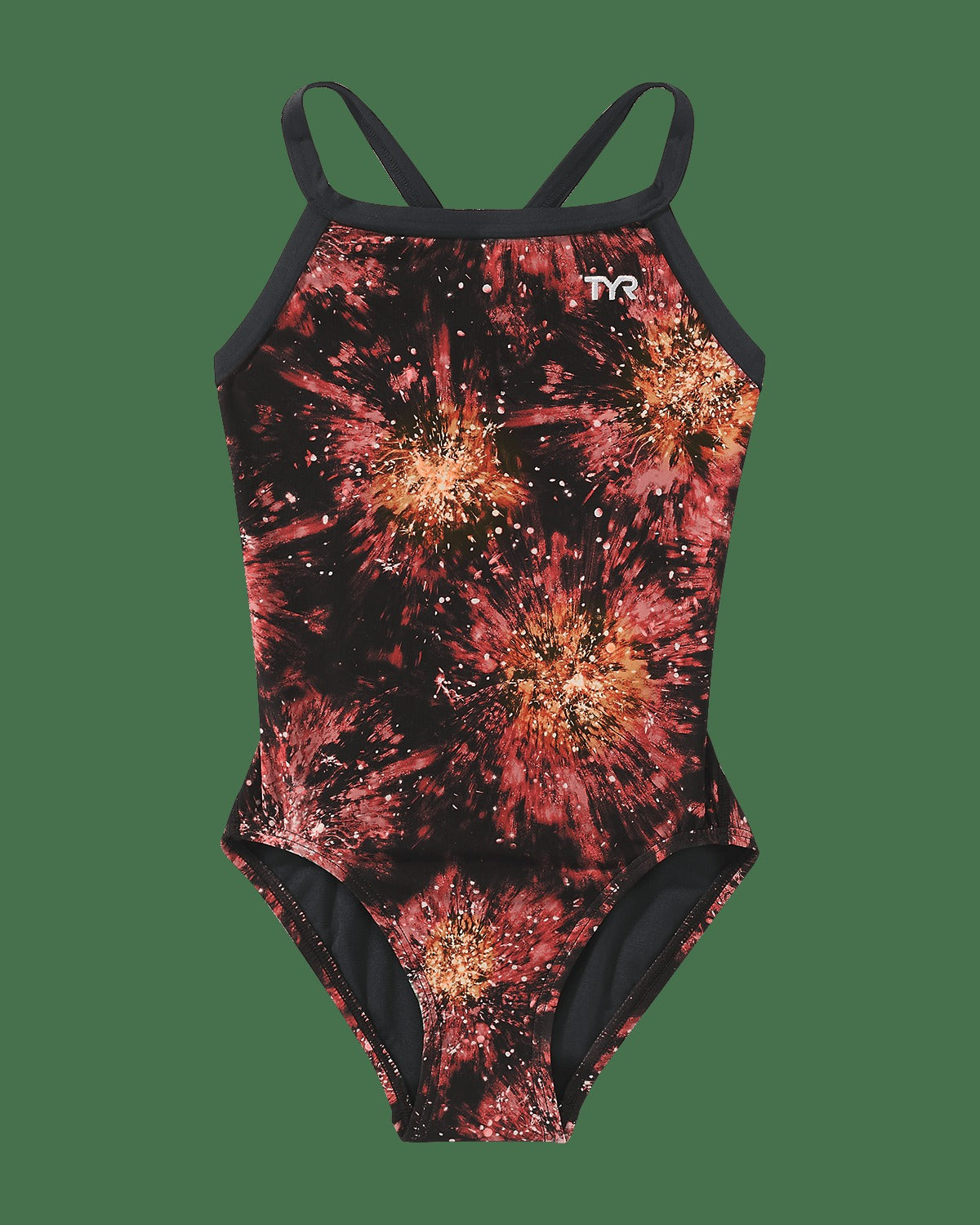 Durafast Lite® Girl's Diamondfit Swimsuit - Radiant Flare
