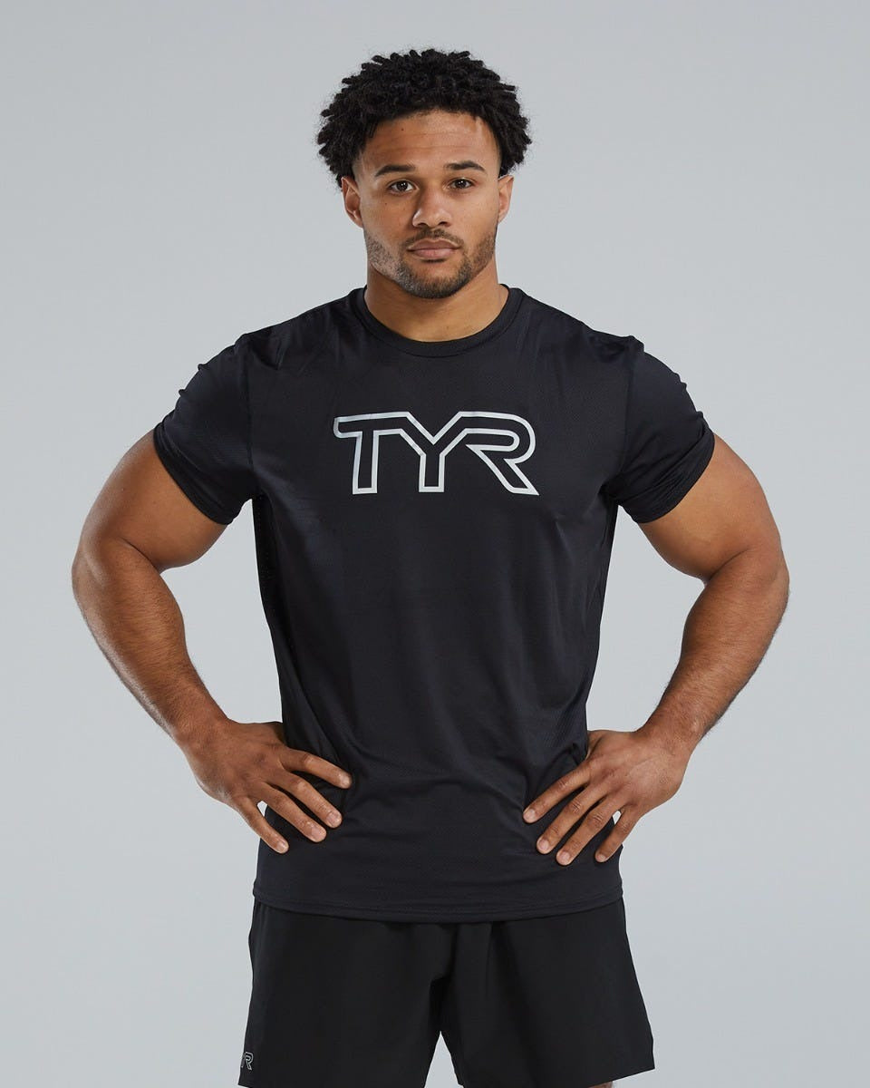 AirtecTM Men's Big Logo Tee - Solid / Heather