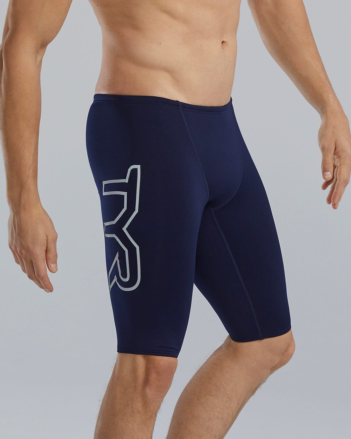 Durafast Elite® Men's Large Logo Jammer Swimsuit - Solid