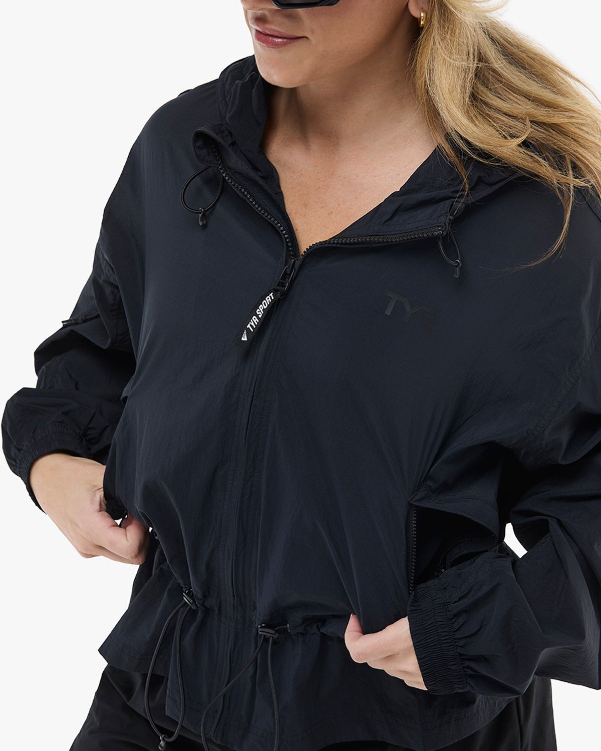 Women's Full Zip Windbreaker - Khaki