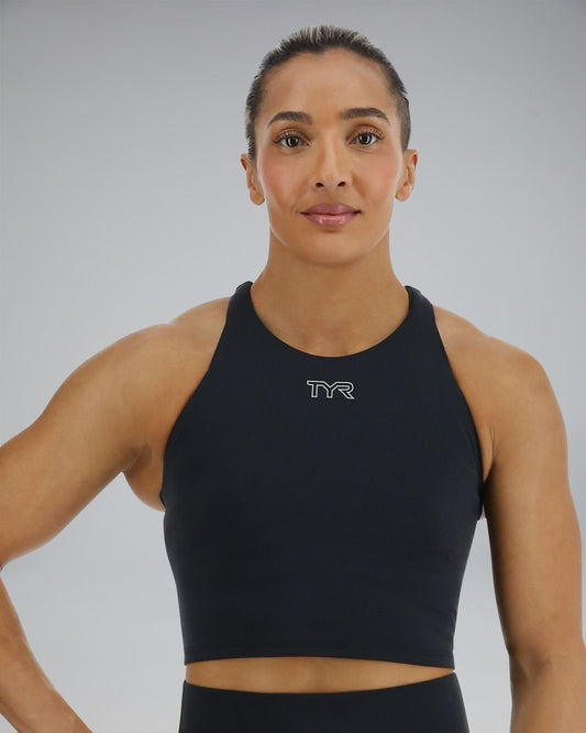 Joule EliteTM Cropped High Neck Sports Bra