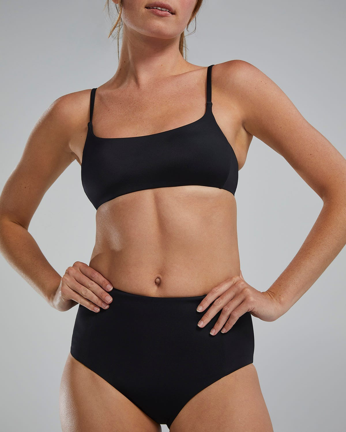 Women's Arielle High Waisted Bikini Bottom - Solid