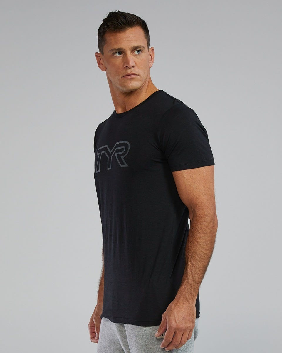 Unisex Ultrasoft Lightweight Tri Blend Tech Tee - Big Logo
