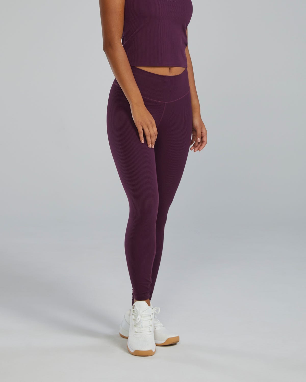 Women's Joule Elite Ribbed High-Rise Leggings 25"