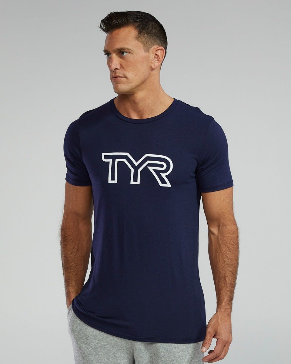 Unisex Ultrasoft Lightweight Tri Blend Tech Tee - Big Logo