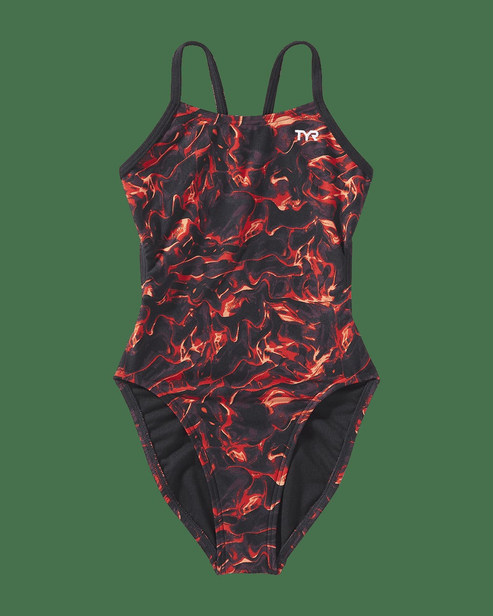 Durafast Elite® Girl's Cutoutfit Swimsuit - Energia