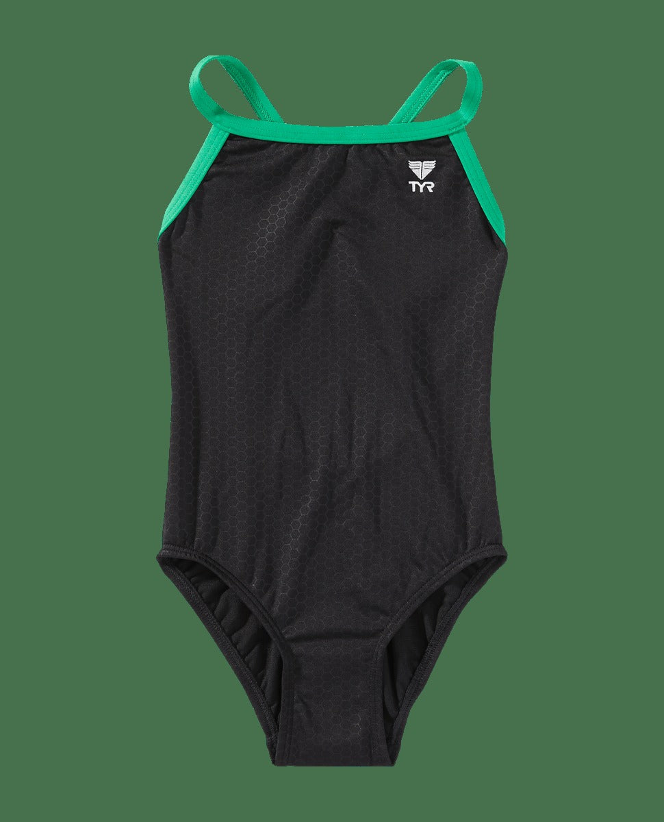 Durafast Elite® Girl's Diamondfit Swimsuit - Hexa