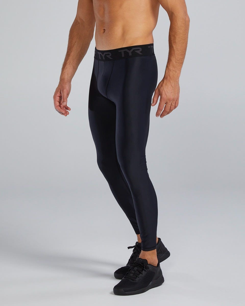 Men's Full Length Compression Leggings - Solid