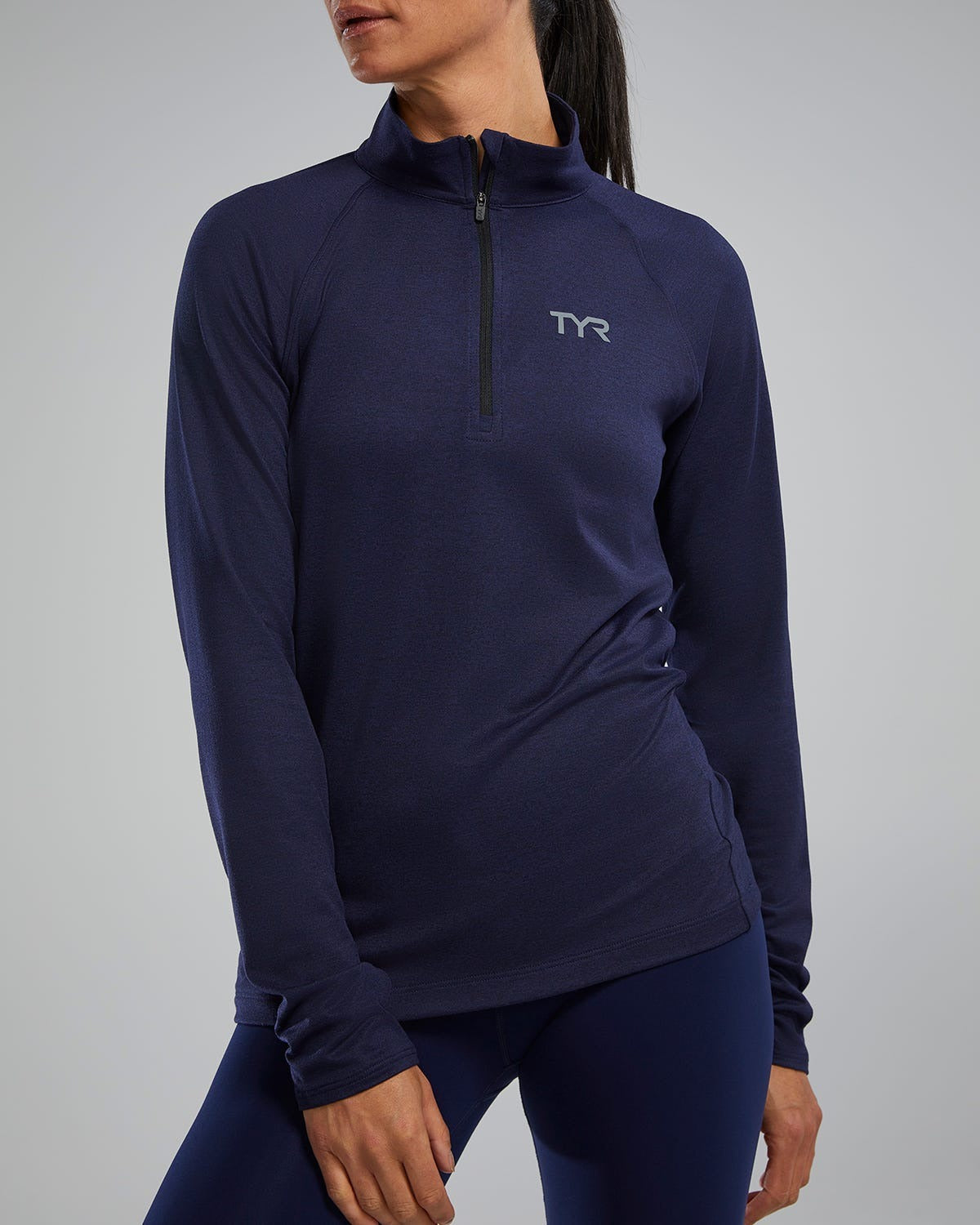 Women's SLSTM Long Sleeve1⁄4 Zip- Solid