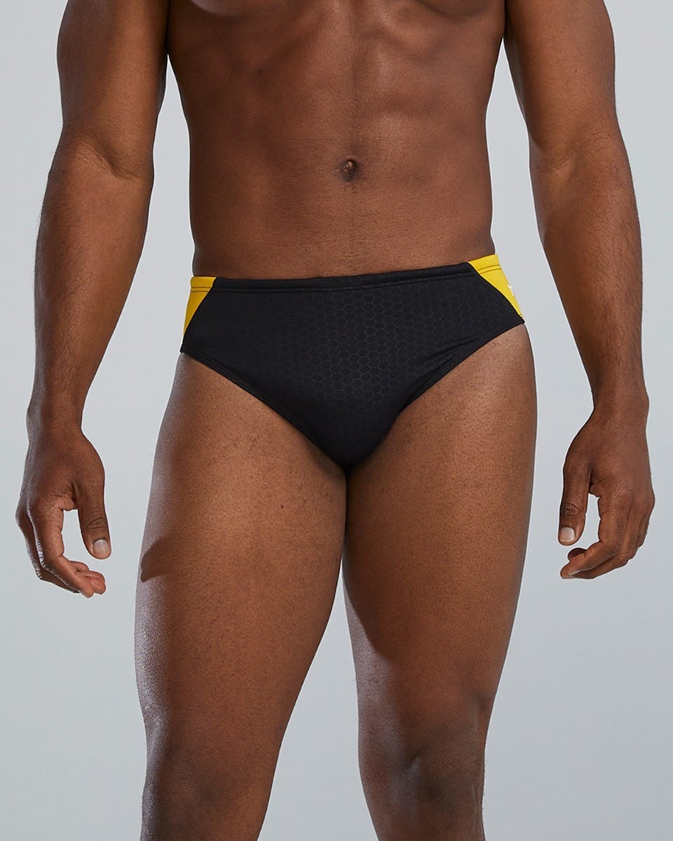Durafast Elite® Men's Blade Splice Brief Swimsuit - Hexa