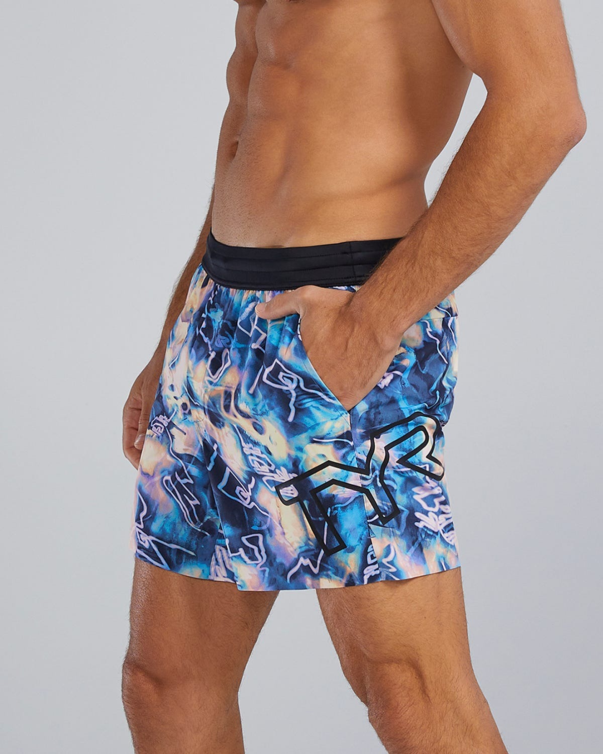 HydrosphereTM - Men's Unbroken Shorts - Unlined 5" - Voltage Pazzo