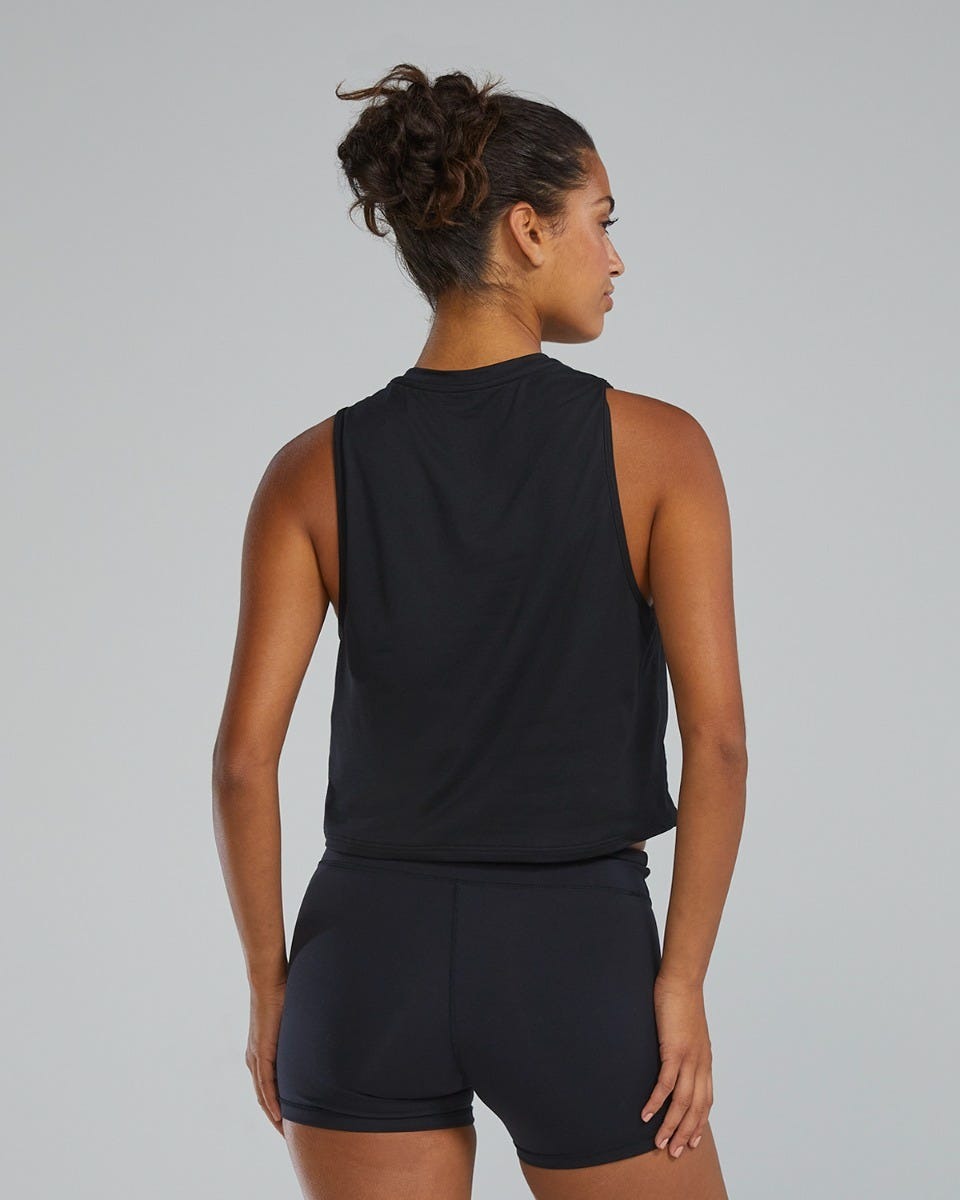 ClimaDryTM Women's Cropped Tech Tank - Solid / Heather