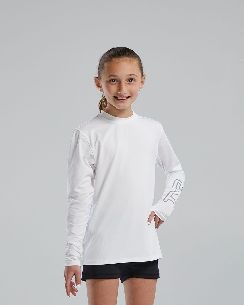 SunDefenseTM Kids' Long Sleeve Crew - Solid