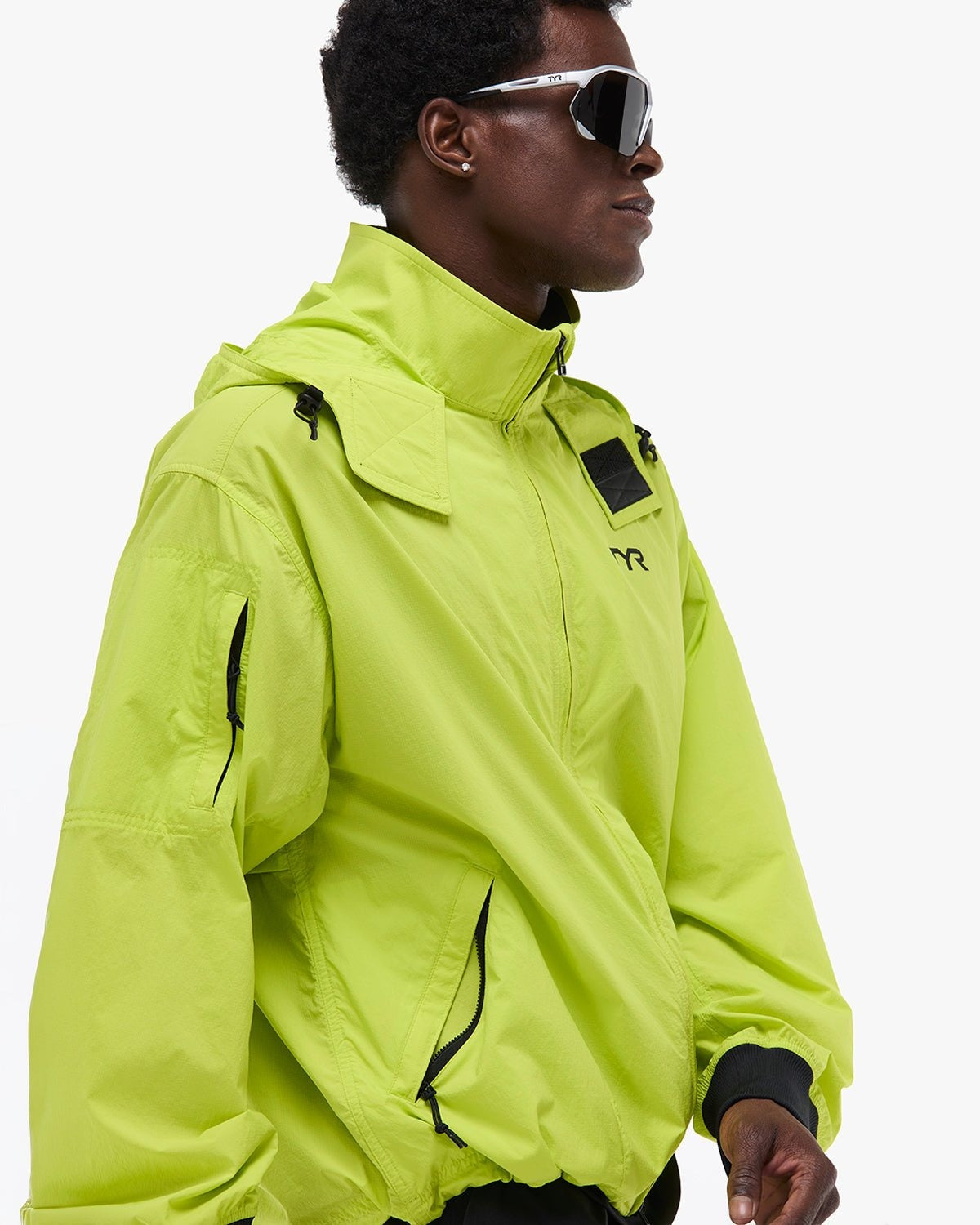 Men's Full Zip Windbreaker - Neon