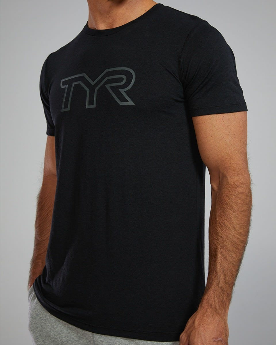Unisex Ultrasoft Lightweight Tri Blend Tech Tee - Big Logo
