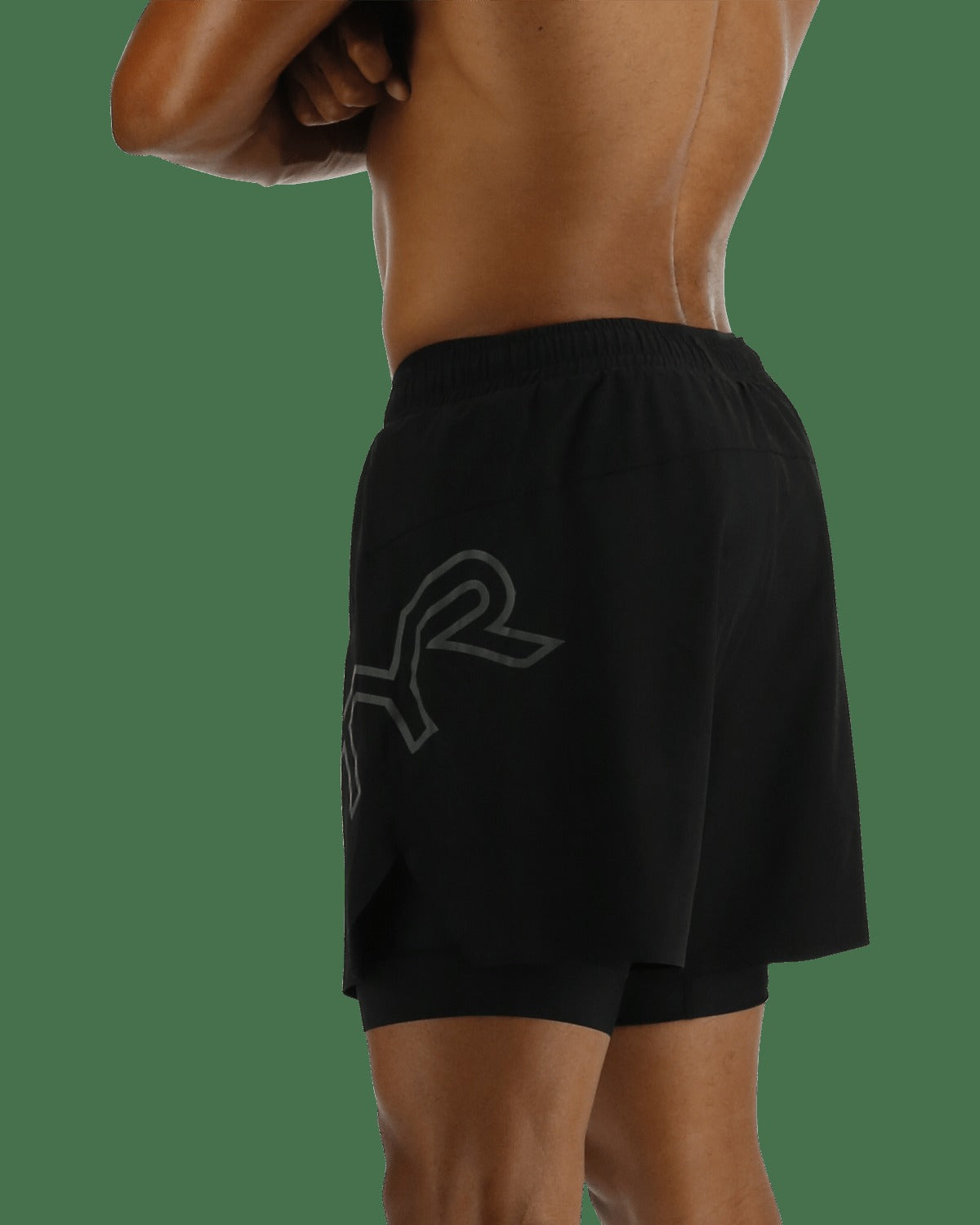 HydrosphereTM Men's Lined 6" Momentum Big Logo Shorts - Solid