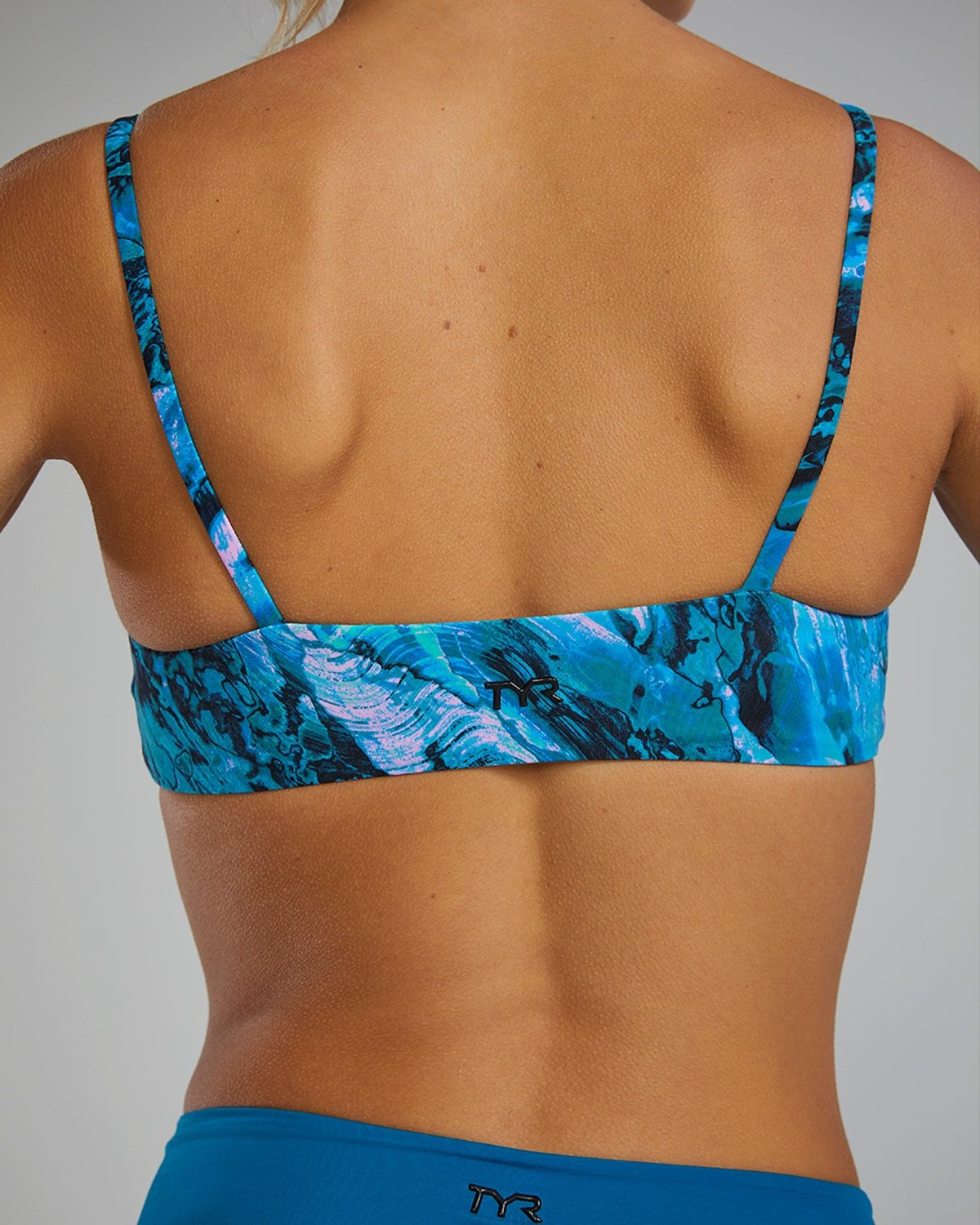 Women's Nia scoop neck Bikini Top Prismatic