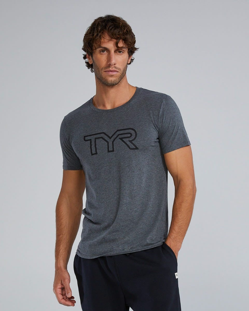 Unisex Ultrasoft Lightweight Tri Blend Tech Tee - Big Logo