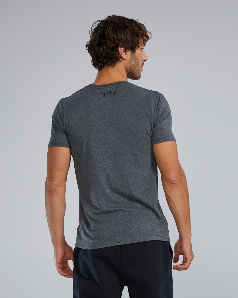 Unisex Ultrasoft Lightweight Tri Blend Tech Tee - Big Logo