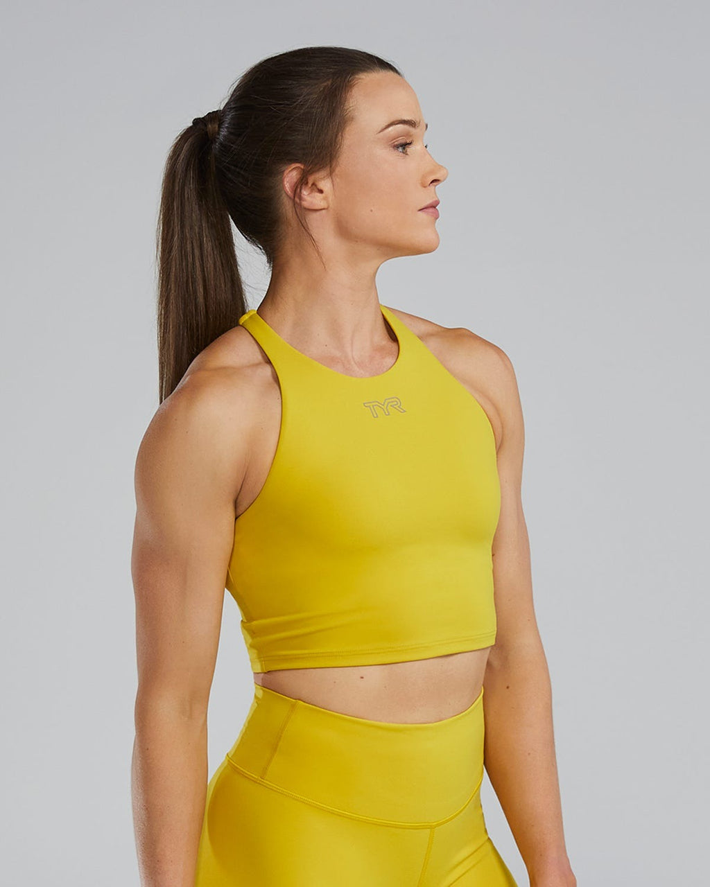 Joule EliteTM Cropped High Neck Sports Bra