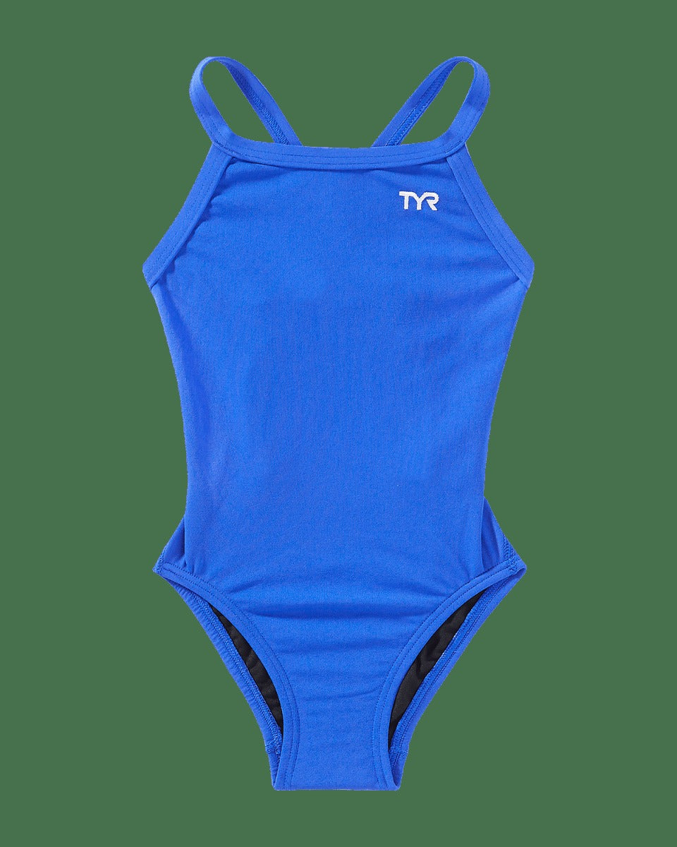 Durafast One®Girl's Solid Diamondfit Swimsuit - Solid