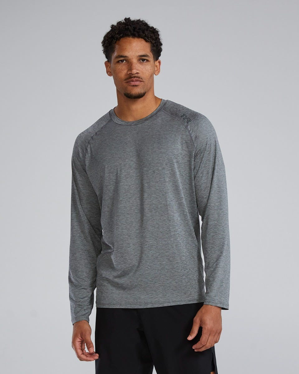 ClimaDryTM Men's Raglan Long Sleeve Tech Tee - Solid / Heather