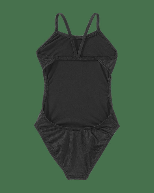 Durafast Elite® Girl's Cutoutfit Swimsuit - Solid