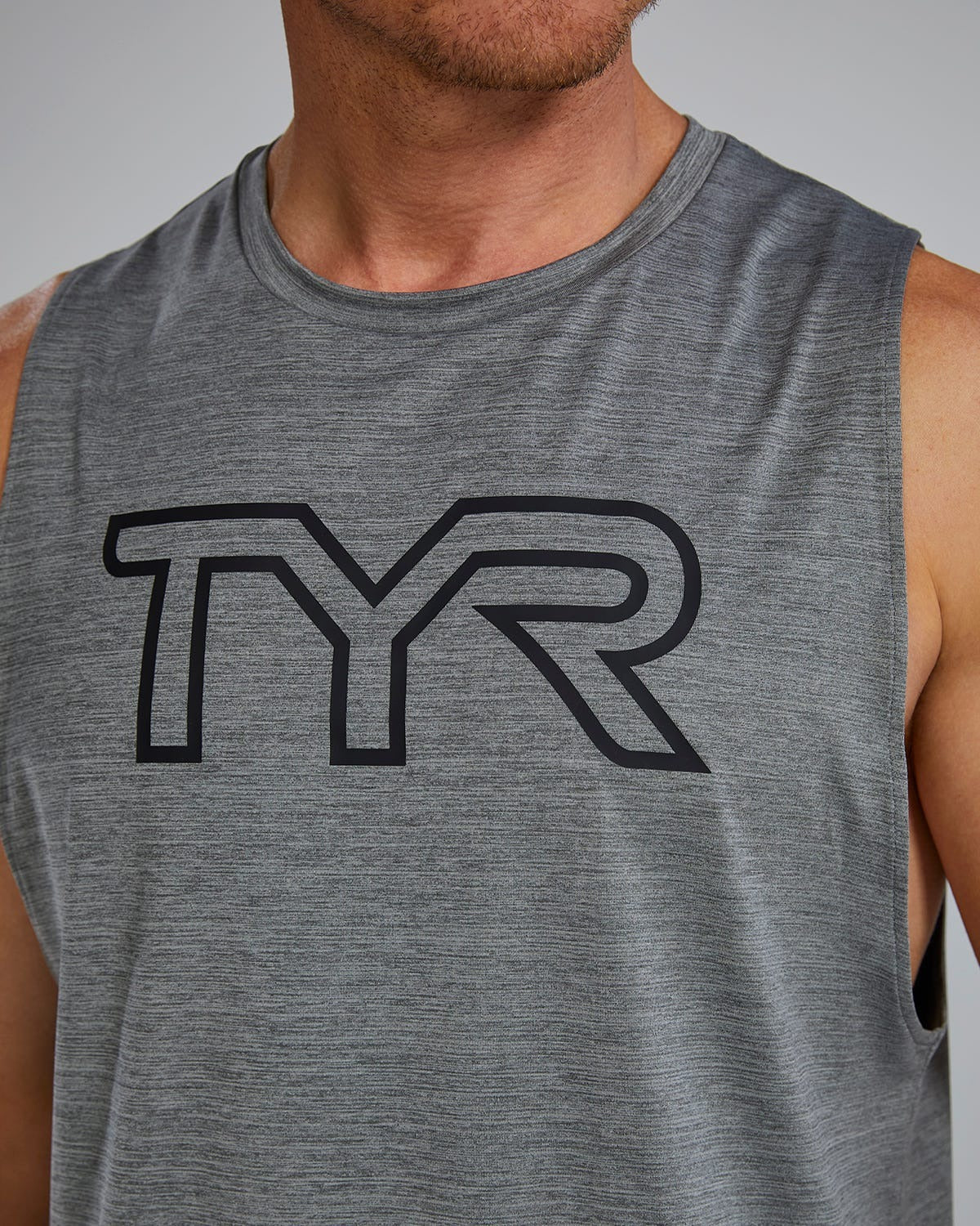 ClimaDryTM Men's Big Logo Tech Tank - Solid / Heather