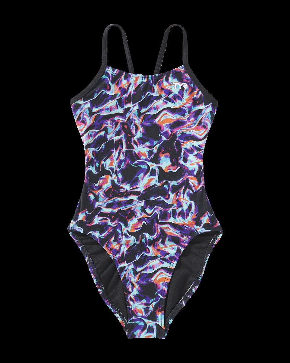 Durafast Elite® Girl's Cutoutfit Swimsuit - Energia